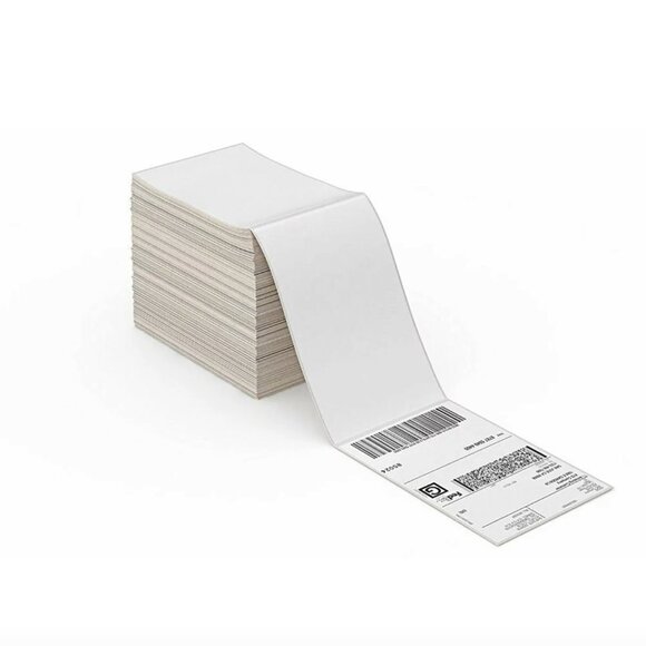 NEW SJPACK Fanfold 4 x 6 Direct Thermal Shipping Labels with Perforations - Picture 1 of 3